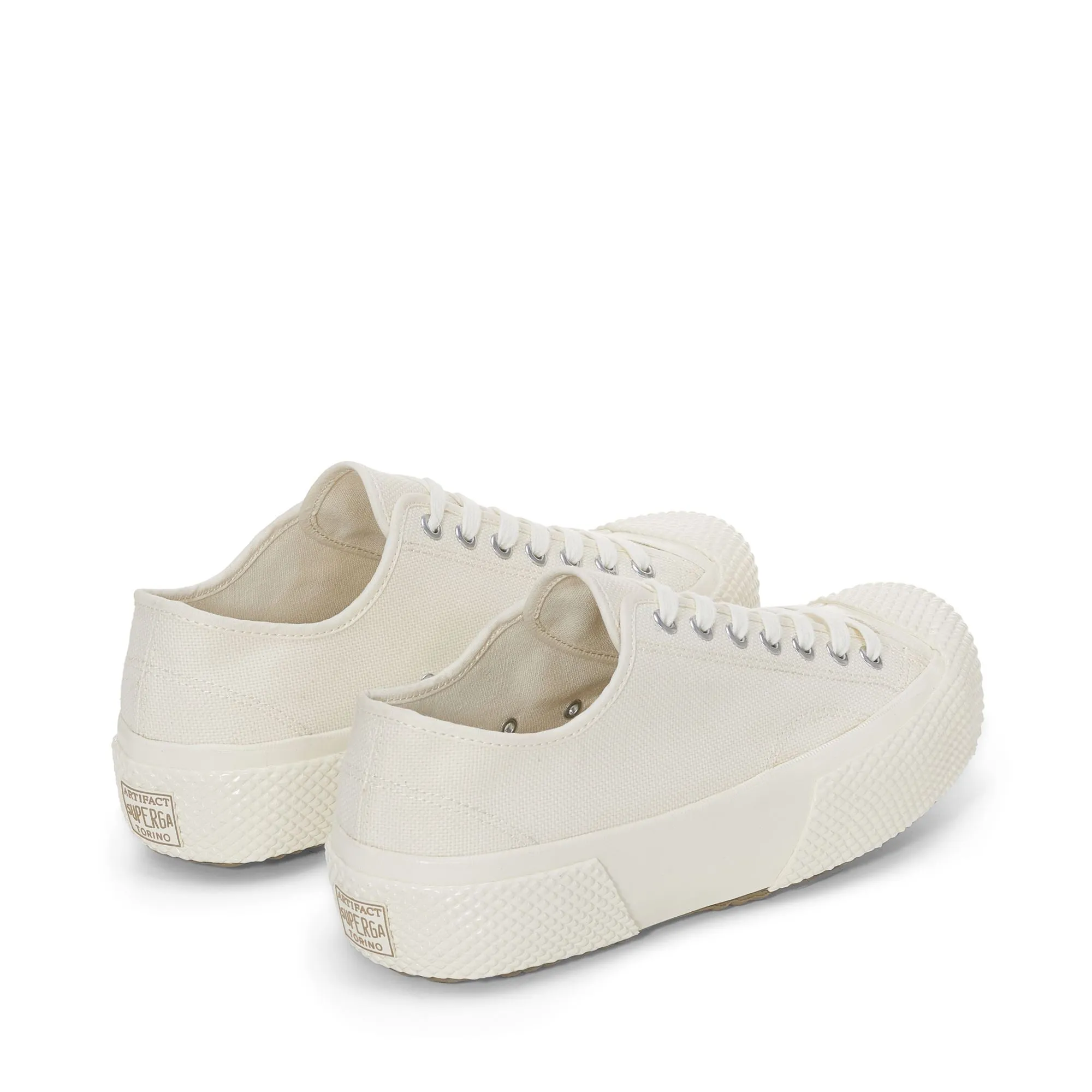 2434 MIL-SPEC LOW CUT COTTON CANVAS - Le Superga - Low Cut - Unisex - WHITE MASTICE