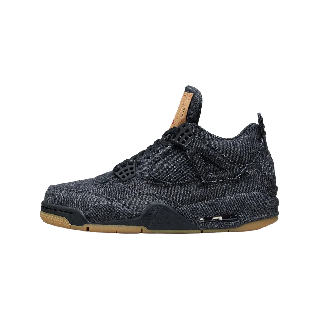 Air Jordan 4 Retro Levis Black Denim (Blank Tag)