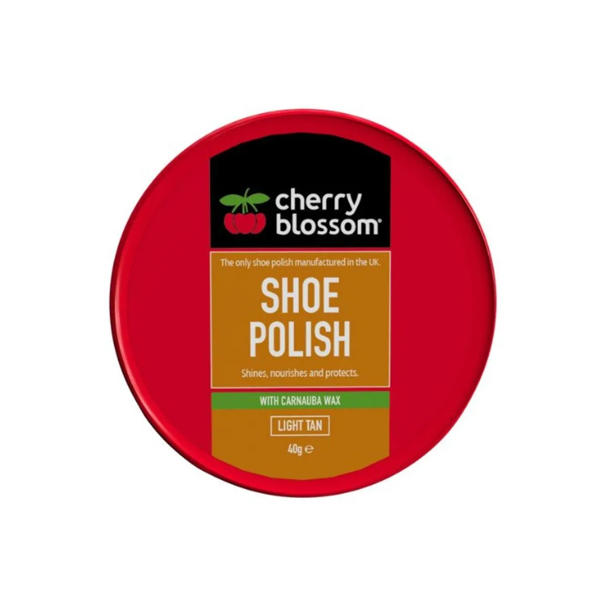 Cherry Blossom Shoe Polish Paste Light Tan
