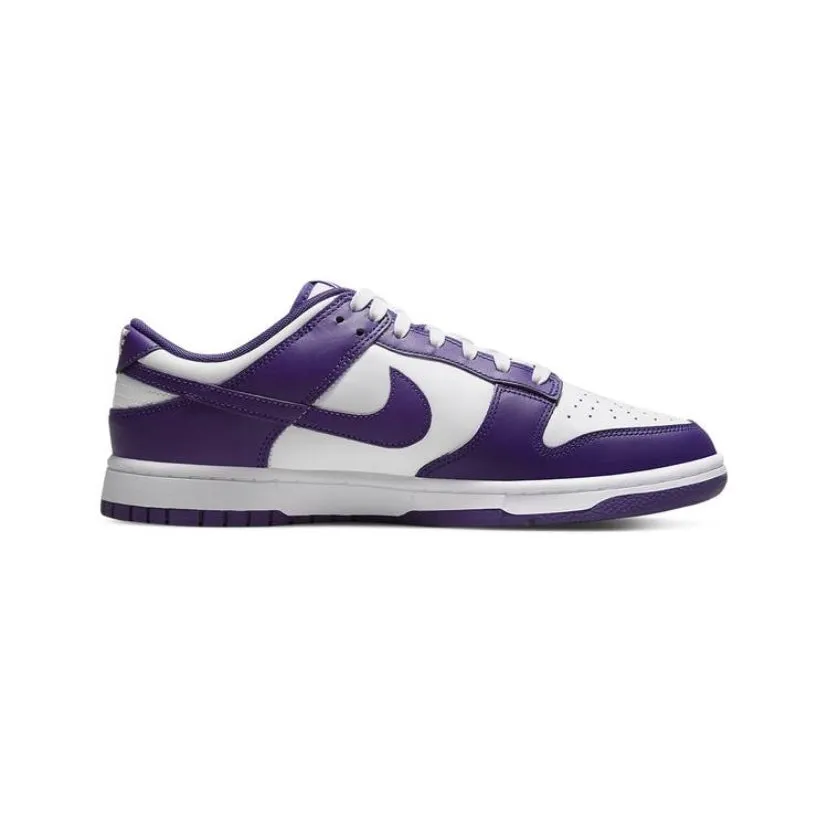 Dunk Low White Court Purple