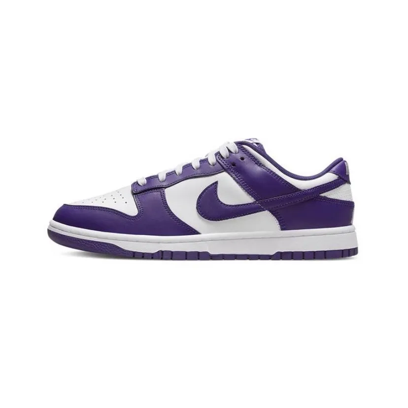 Dunk Low White Court Purple