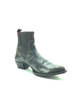 Frye Women's Sacha Chelsea Western Bootie Metallic Grey Size: 11