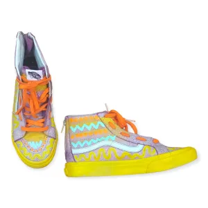 Hand Painted Reworked Hi tops by Pattern Nation