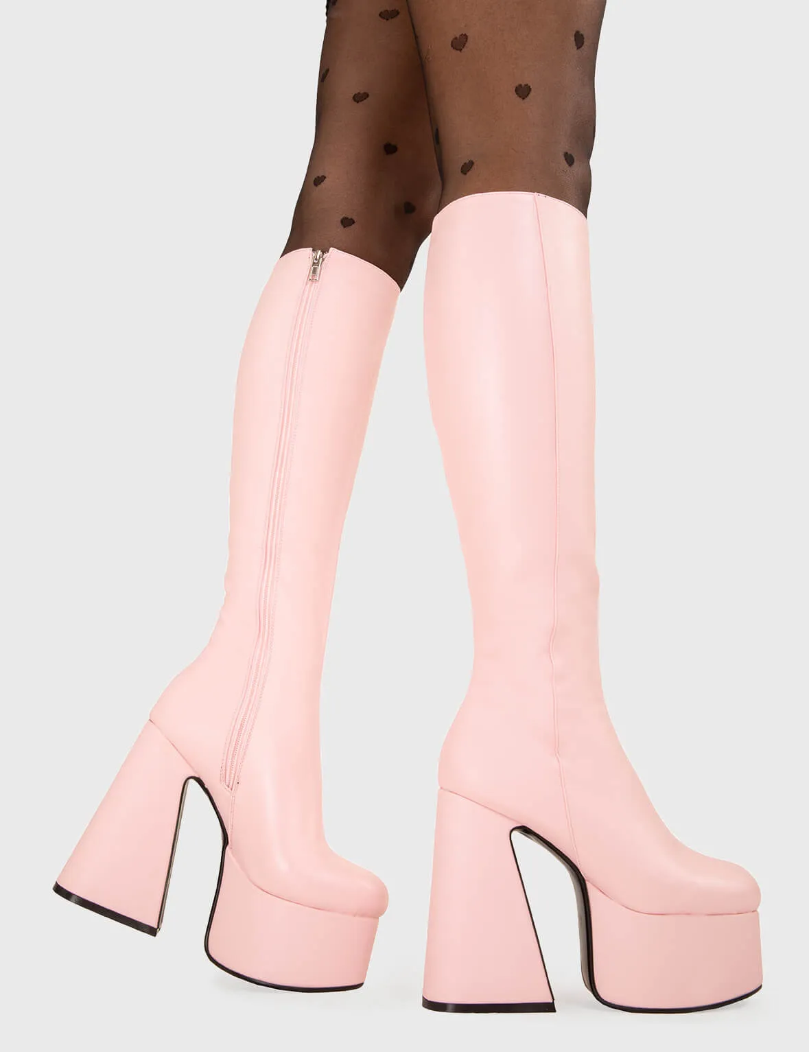 Hate You Platform Knee High Boots