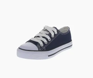 KID'S SHOES NAVY FABRIC TENNIS SNEAKERS HM-48183K