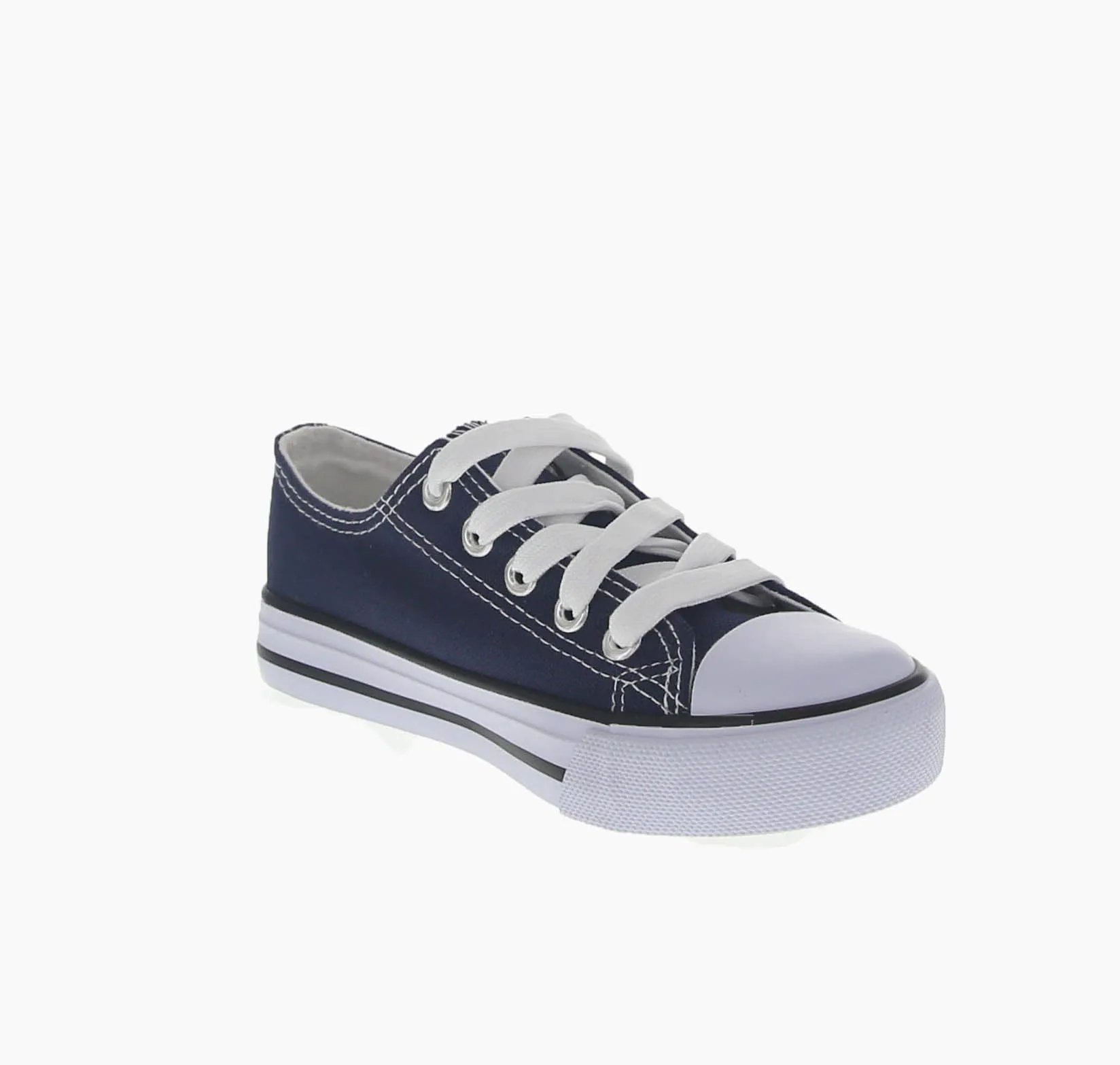 KID'S SHOES NAVY FABRIC TENNIS SNEAKERS HM-48183K