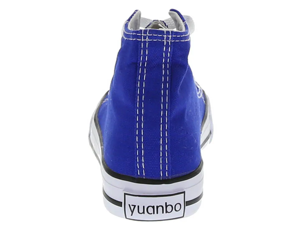 KID'S SHOES ROYAL BLUE FABRIC TENNIS SNEAKERS YBH-22740K