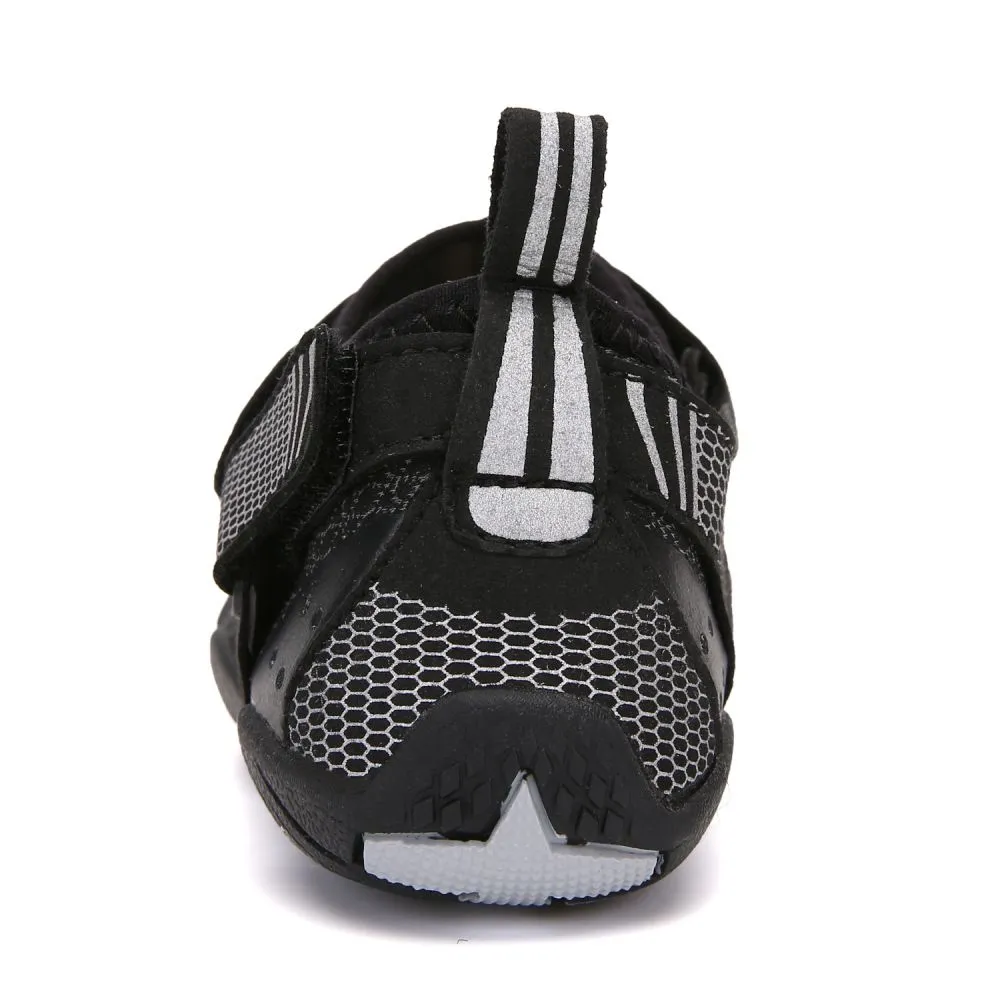 Kids' Water Shoes Barefoot Quick Dry Aqua Sports Boys Girls - Black Size BigKid US2 = EU32