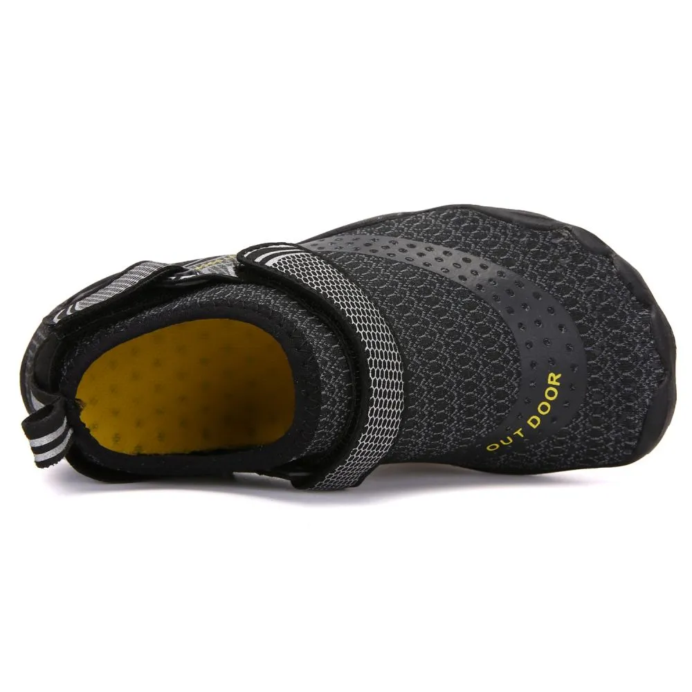 Kids' Water Shoes Barefoot Quick Dry Aqua Sports Boys Girls - Black Size BigKid US2 = EU32