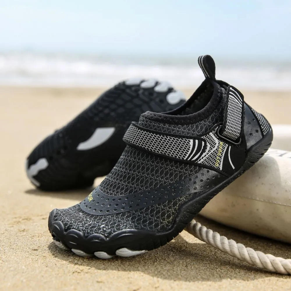 Kids' Water Shoes Barefoot Quick Dry Aqua Sports Boys Girls - Black Size BigKid US2 = EU32