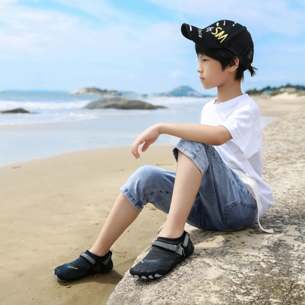 Kids' Water Shoes Barefoot Quick Dry Aqua Sports Boys Girls - Black Size BigKid US2 = EU32