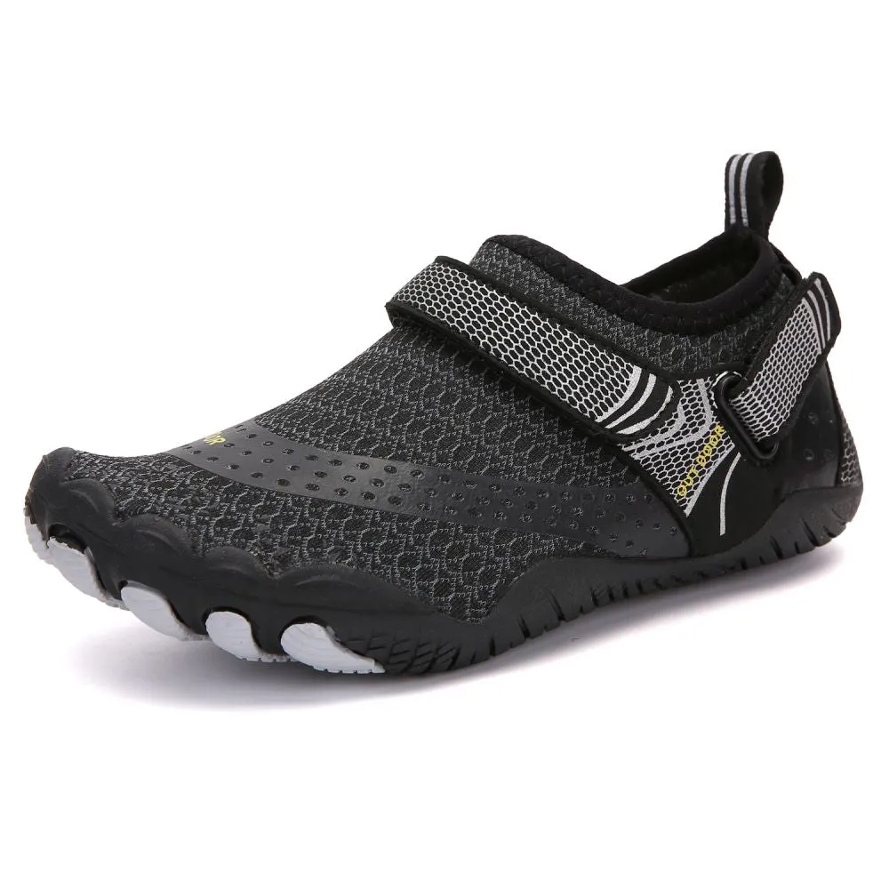 Kids' Water Shoes Barefoot Quick Dry Aqua Sports Boys Girls - Black Size BigKid US2 = EU32