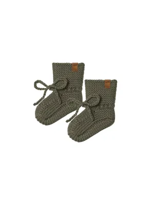 Knit Booties Forest