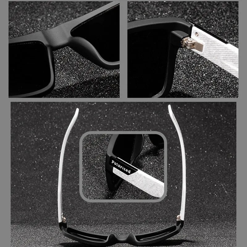 Luxury Polarized Sunglasses Men Women Fashion UV400 Square Male Sun Glasses Vintage Driving Fishing Eyeglasses Sport Shades