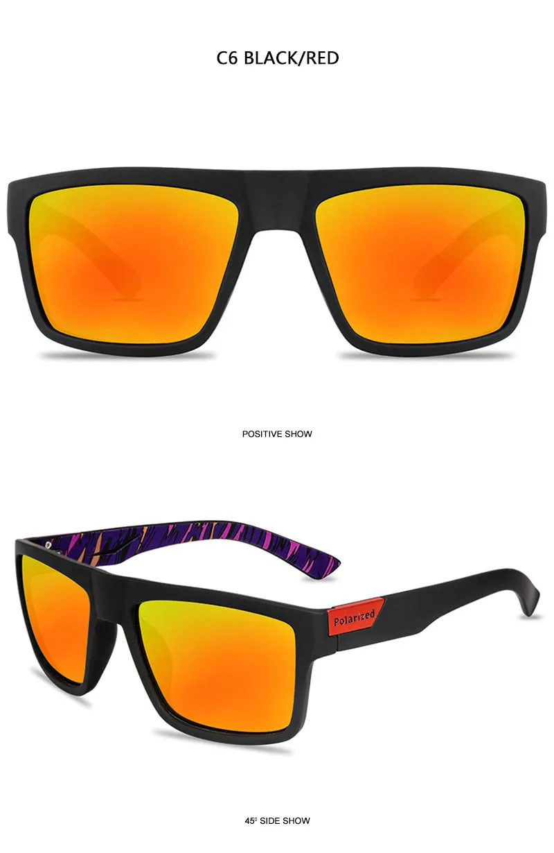 Luxury Polarized Sunglasses Men Women Fashion UV400 Square Male Sun Glasses Vintage Driving Fishing Eyeglasses Sport Shades