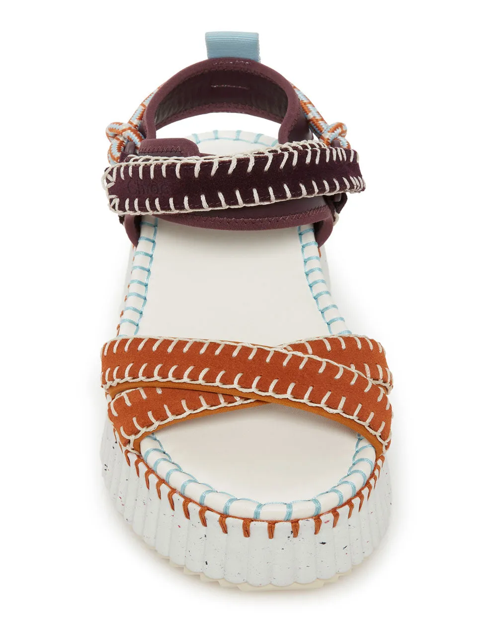 Nama Platform Sandal in Brown and Purple