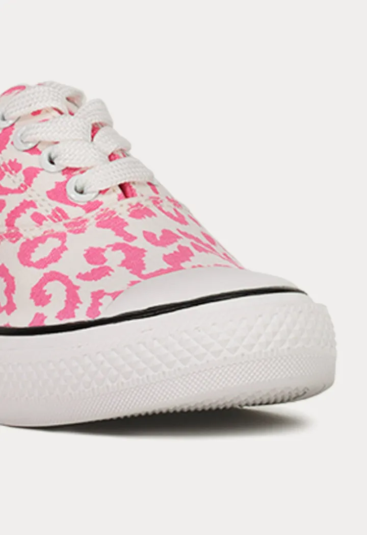 Neon Leopard Print Sneakers
