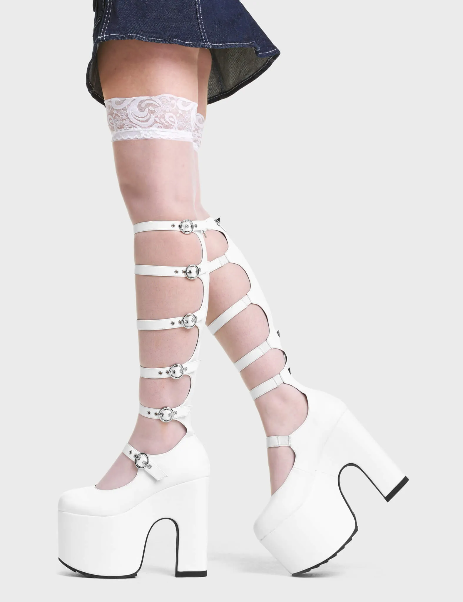 On A Loop Chunky Platform Knee High Boots