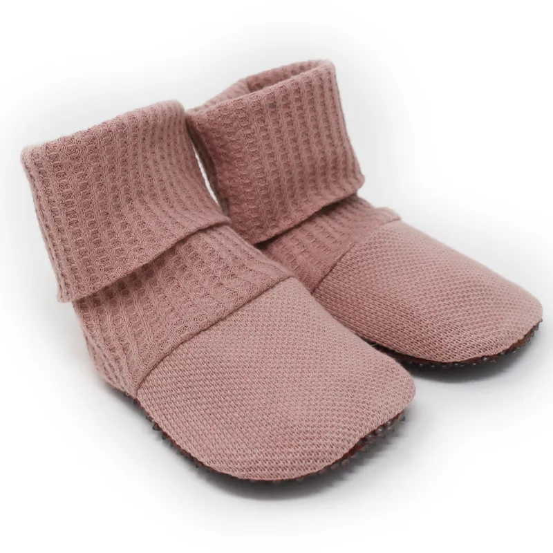 Organic Pique Baby Booties