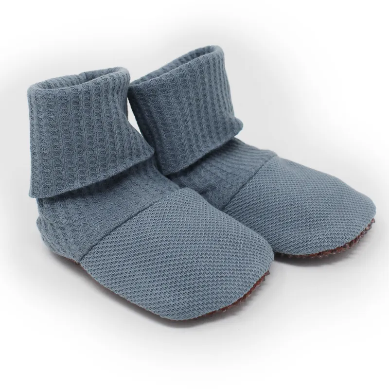 Organic Pique Baby Booties