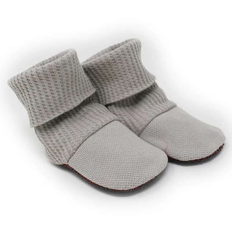 Organic Pique Baby Booties