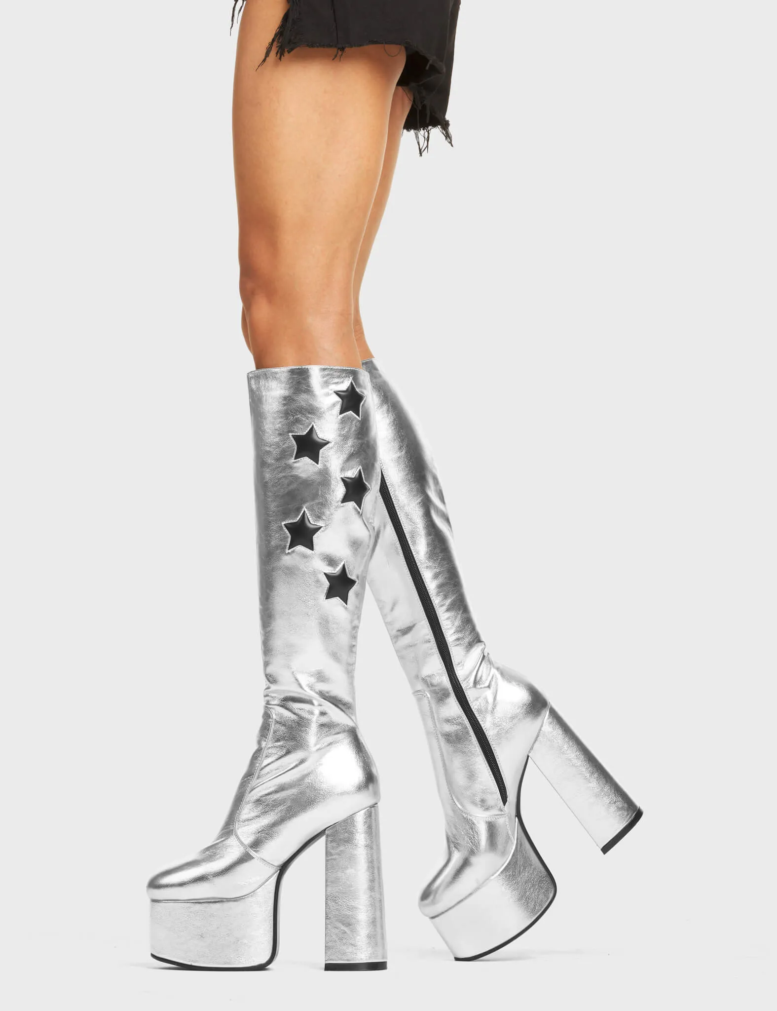 Reflections Platform Knee High Boots