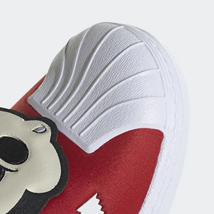 Scarpe Bambina ADIDAS Sneakers Slip On linea Superstar 360 Disney in Tessuto Rosso con Minnie