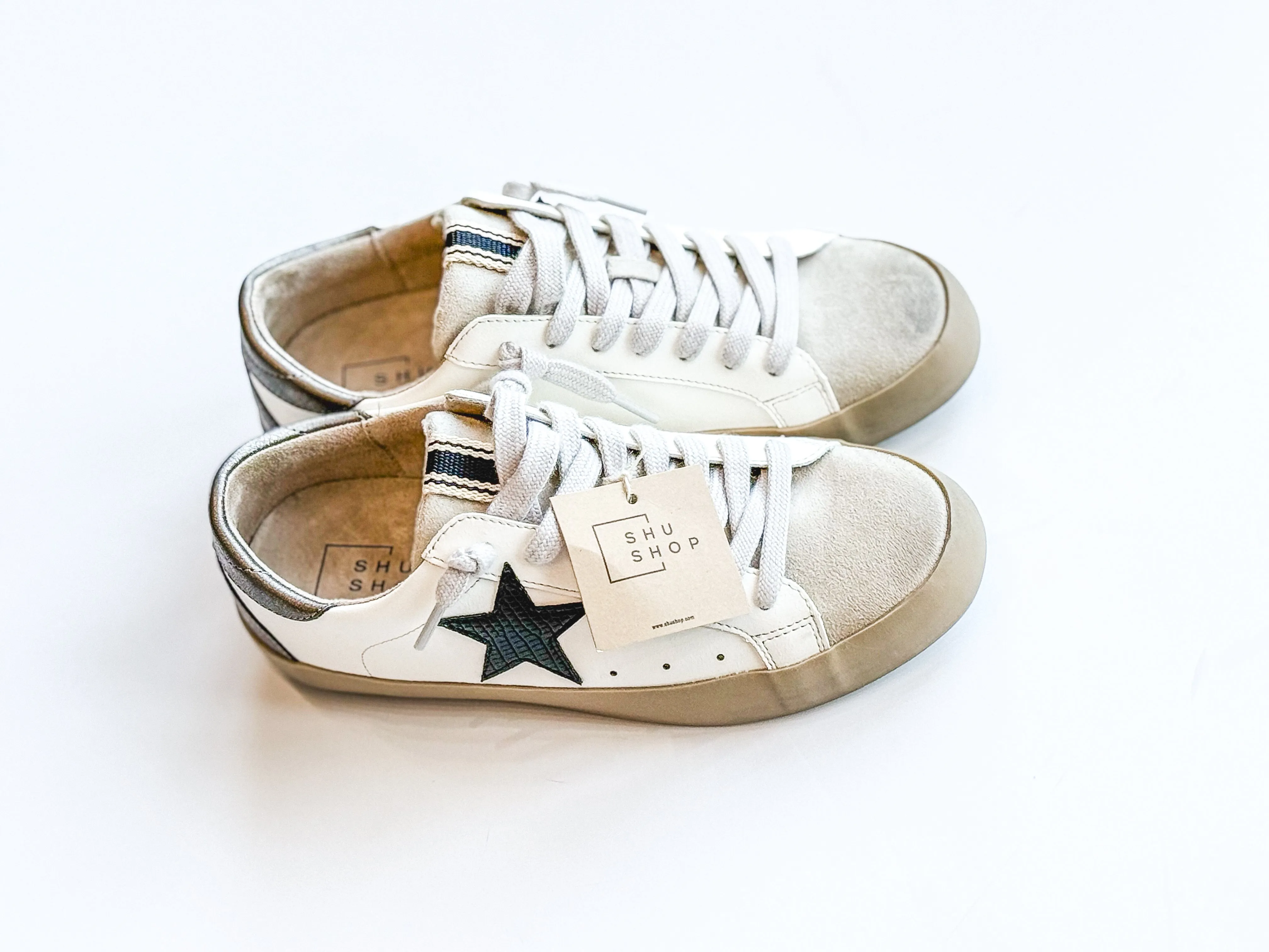 Shushop Paula Black Lizard Sneaker