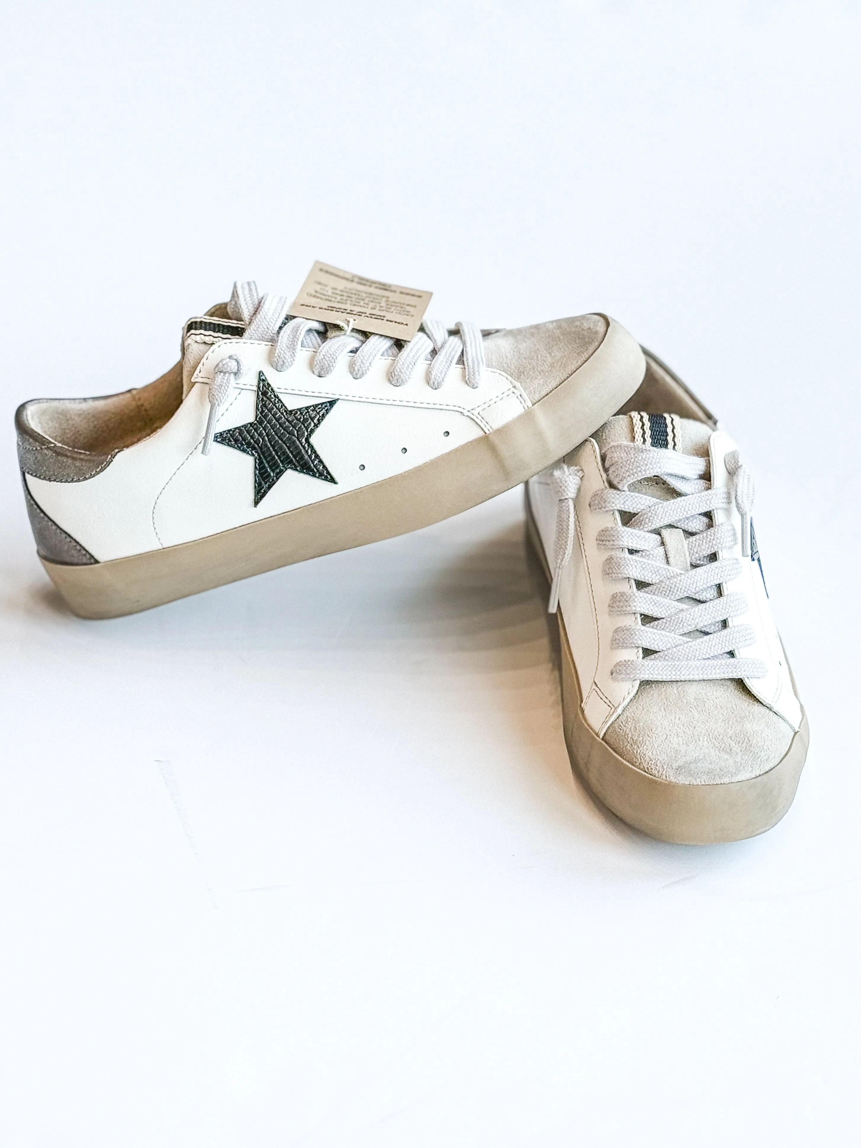 Shushop Paula Black Lizard Sneaker