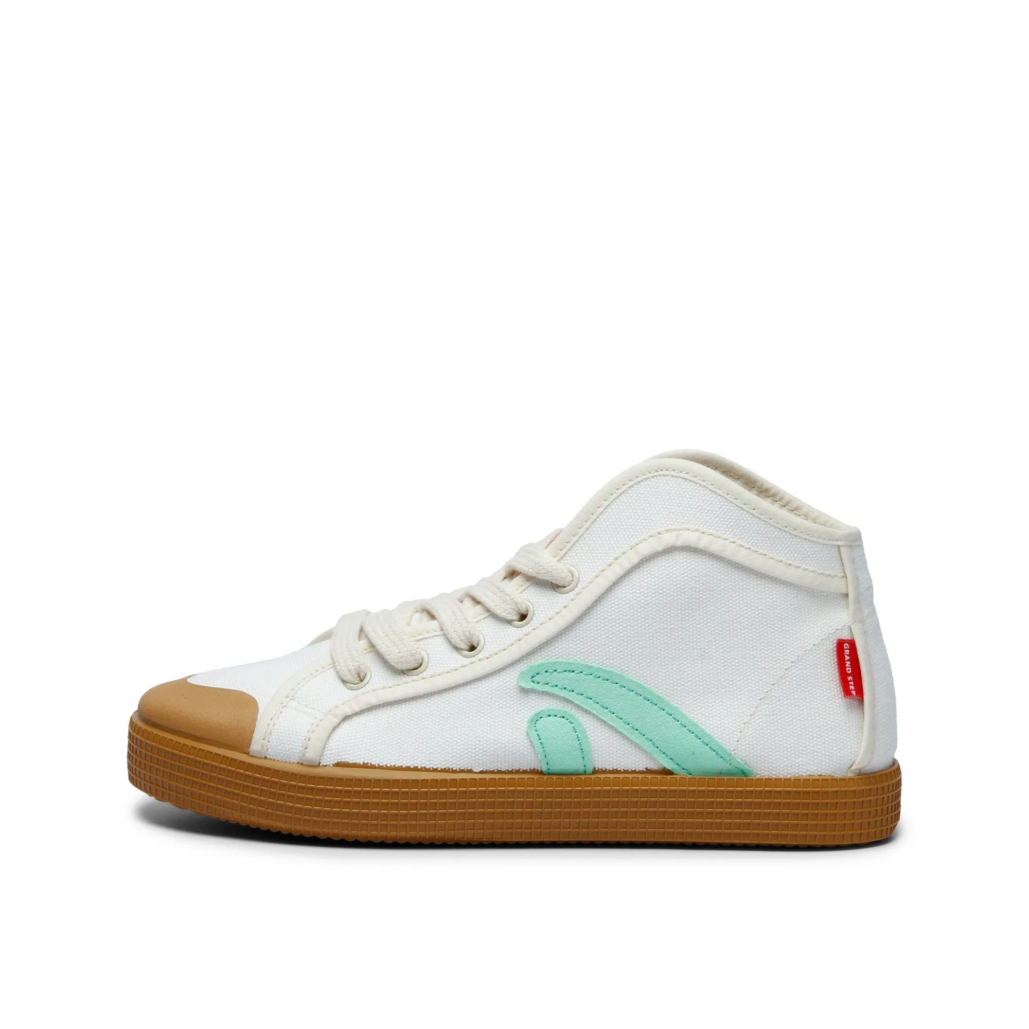 TAYLOR ORGANIC SNEAKER OFFWHITE NEON-GREEN