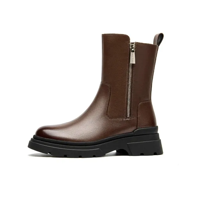 USS Shoes Galena Women's Platform Leather Boots