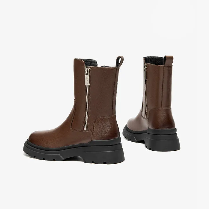 USS Shoes Galena Women's Platform Leather Boots