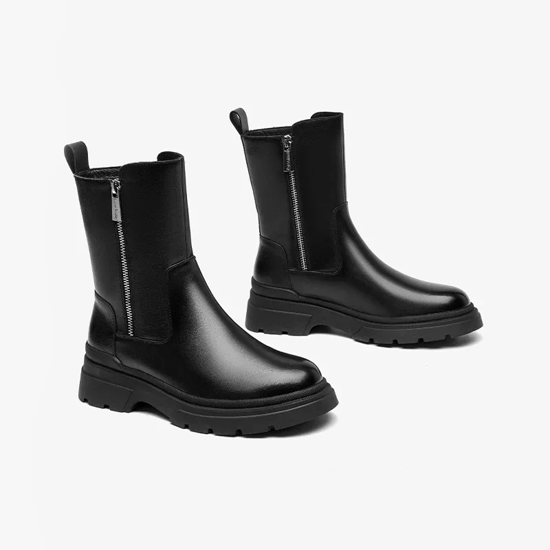 USS Shoes Galena Women's Platform Leather Boots